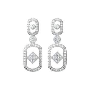 Designer Earrings with Certified Diamonds in 18k Yellow Gold - NCK1191EP